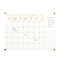 Martha Stewart Grayson Acrylic Wall Calendar w/Notes w/Dry Erase Marker and Mntng Hrdwr, 24in. x 18in., w/Gld Prnt BR-AC-4560-GD-CLRGLD-MS - alternate 4